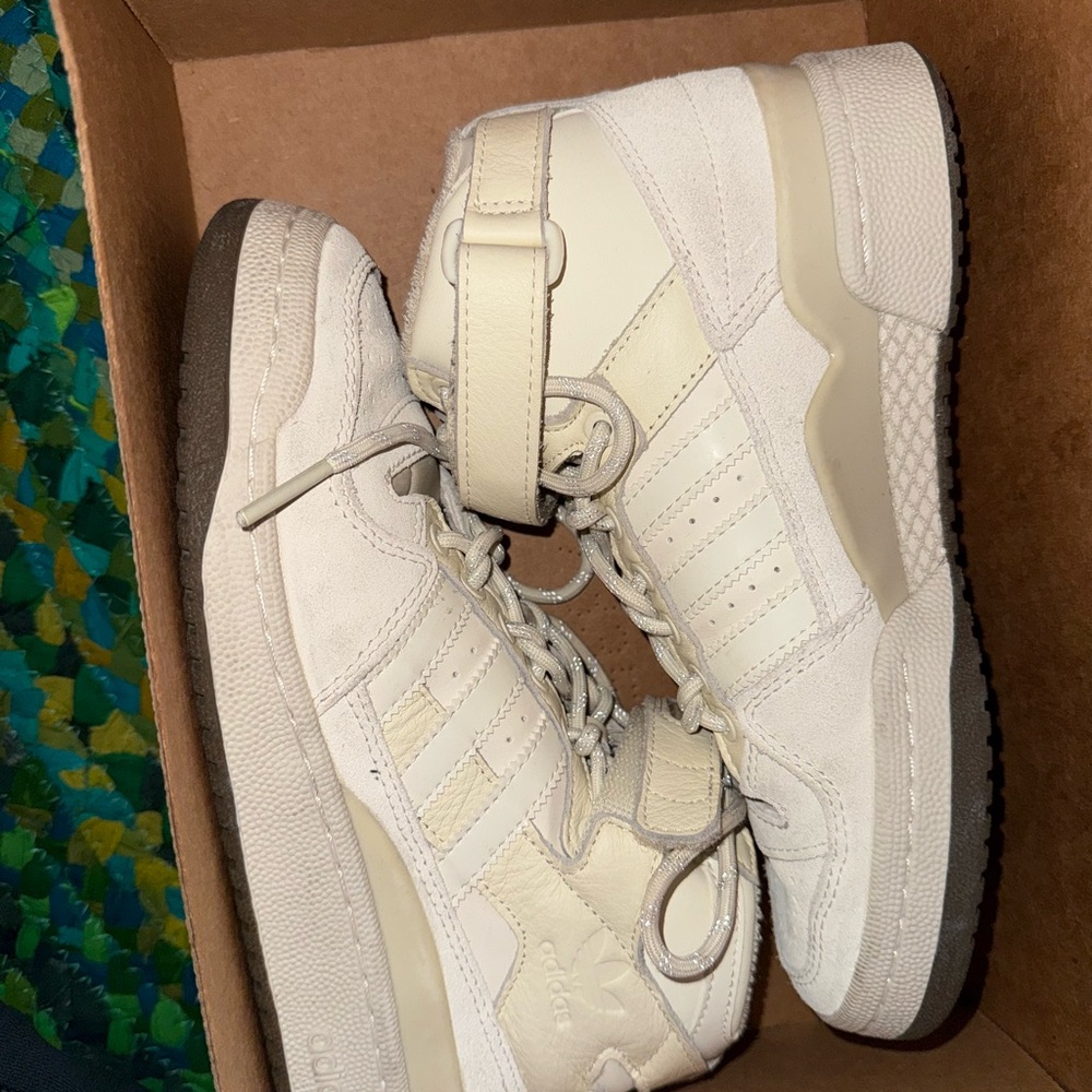 Adidas Beige High-Top Sneakers